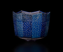 画像をギャラリービューアに読み込む, 伊藤北斗 釉刻色絵金銀彩 面取茶盌