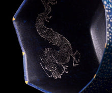 画像をギャラリービューアに読み込む, 伊藤北斗 釉刻色絵金銀彩 面取茶盌