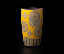 画像をギャラリービューアに読み込む, 伊藤北斗 釉刻色絵金銀彩 広口壺