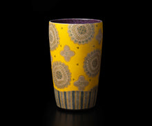 画像をギャラリービューアに読み込む, 伊藤北斗 釉刻色絵金銀彩 広口壺