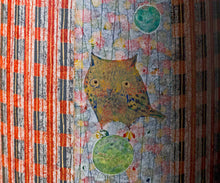 画像をギャラリービューアに読み込む, 伊藤北斗 釉刻色絵金銀彩 花器