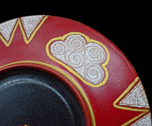 画像をギャラリービューアに読み込む, 伊藤北斗 釉刻色絵金銀彩 珈琲呑 木菟