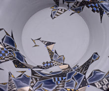 画像をギャラリービューアに読み込む, 多田幸史 幾何紋金白金彩 鉢