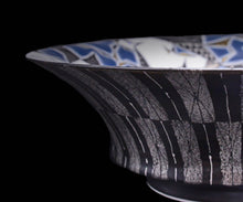 画像をギャラリービューアに読み込む, 多田幸史 幾何紋金白金彩 鉢