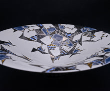 画像をギャラリービューアに読み込む, 多田幸史 幾何紋金白金彩 大鉢