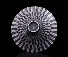 画像をギャラリービューアに読み込む, 多田幸史 幾何紋金白金彩 大鉢