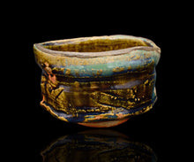 画像をギャラリービューアに読み込む, 加藤亮太郎 窯変織部茶盌 銘「碧流」