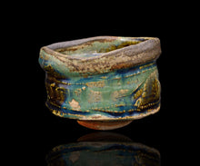 画像をギャラリービューアに読み込む, 加藤亮太郎 窯変織部茶盌 銘「碧流」