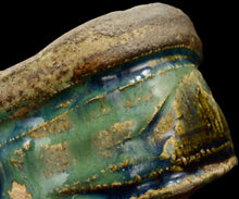 画像をギャラリービューアに読み込む, 加藤亮太郎 窯変織部茶盌 銘「碧流」