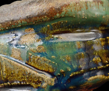 画像をギャラリービューアに読み込む, 加藤亮太郎 窯変織部茶盌 銘「碧流」