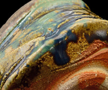 画像をギャラリービューアに読み込む, 加藤亮太郎 窯変織部茶盌 銘「碧流」