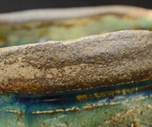 画像をギャラリービューアに読み込む, 加藤亮太郎 窯変織部茶盌 銘「碧流」