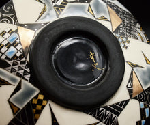 画像をギャラリービューアに読み込む, 多田幸史 幾何紋金白金銀彩 茶碗