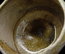 画像をギャラリービューアに読み込む, 吉見螢石 窯変須恵器茶碗 銘「鶯」