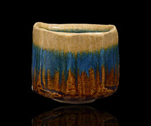 画像をギャラリービューアに読み込む, 鈴木徹 三彩茶盌 銘「鳳凰」