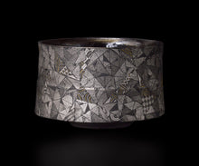 画像をギャラリービューアに読み込む, 多田幸史 幾何紋白金彩 茶碗