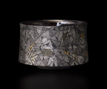 画像をギャラリービューアに読み込む, 多田幸史 幾何紋白金彩 茶碗