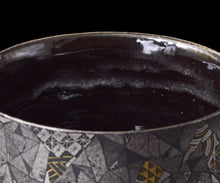 画像をギャラリービューアに読み込む, 多田幸史 幾何紋白金彩 茶碗