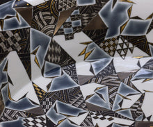 画像をギャラリービューアに読み込む, 多田幸史 幾何紋金白金彩 鉢 八寸