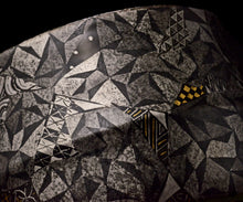 画像をギャラリービューアに読み込む, 多田幸史 幾何紋金白金彩 小服茶碗