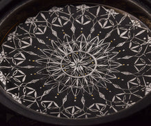 画像をギャラリービューアに読み込む, 多田幸史 幾何紋白金彩 合子