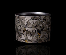 画像をギャラリービューアに読み込む, 多田幸史 幾何紋白金彩 一服碗