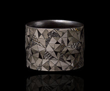 画像をギャラリービューアに読み込む, 多田幸史 幾何紋白金彩 一服碗