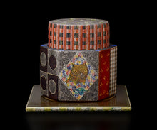 画像をギャラリービューアに読み込む, 伊藤北斗 釉刻色絵金銀彩 面取香炉