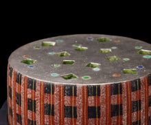 画像をギャラリービューアに読み込む, 伊藤北斗 釉刻色絵金銀彩 面取香炉