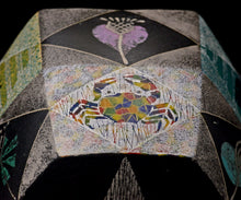 画像をギャラリービューアに読み込む, 伊藤北斗 釉刻色絵金銀彩 面取茶盌