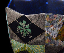 画像をギャラリービューアに読み込む, 伊藤北斗 釉刻色絵金銀彩 面取茶盌