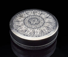 画像をギャラリービューアに読み込む, 多田幸史 幾何紋白金彩 合子