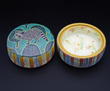画像をギャラリービューアに読み込む, 伊藤北斗 釉刻色絵金銀彩 小筥B