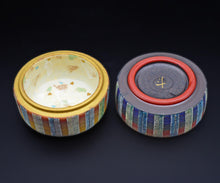 画像をギャラリービューアに読み込む, 伊藤北斗 釉刻色絵金銀彩 小筥B