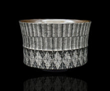 画像をギャラリービューアに読み込む, 多田幸史 幾何紋白金彩 小服碗