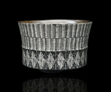 画像をギャラリービューアに読み込む, 多田幸史 幾何紋白金彩 小服碗