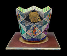 画像をギャラリービューアに読み込む, 伊藤北斗 釉刻色絵金銀彩 香炉