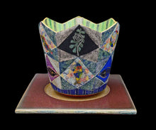 画像をギャラリービューアに読み込む, 伊藤北斗 釉刻色絵金銀彩 香炉