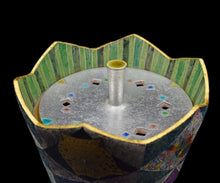 画像をギャラリービューアに読み込む, 伊藤北斗 釉刻色絵金銀彩 香炉