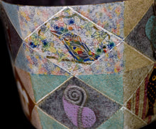 画像をギャラリービューアに読み込む, 伊藤北斗 釉刻色絵金銀彩 面取茶碗
