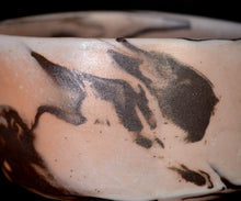 画像をギャラリービューアに読み込む, アマンダトン The Perfect Imbalance 窯変黒白磁茶盌「火舞影」
