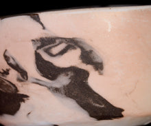 画像をギャラリービューアに読み込む, アマンダトン The Perfect Imbalance 窯変黒白磁茶盌「火舞影」
