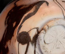 画像をギャラリービューアに読み込む, アマンダトン The Perfect Imbalance 窯変黒白磁茶盌「火舞影」
