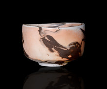 画像をギャラリービューアに読み込む, アマンダトン The Perfect Imbalance 窯変黒白磁茶盌「火舞影」
