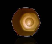 画像をギャラリービューアに読み込む, 伊藤北斗 釉刻色絵金銀彩 面取茶盌 -Moon-
