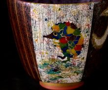 画像をギャラリービューアに読み込む, 伊藤北斗 釉刻色絵金銀彩 面取ぐい呑 -Hedgehog-
