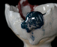 画像をギャラリービューアに読み込む, 加藤真美 フロスト釉 酒盃「丹頂」
