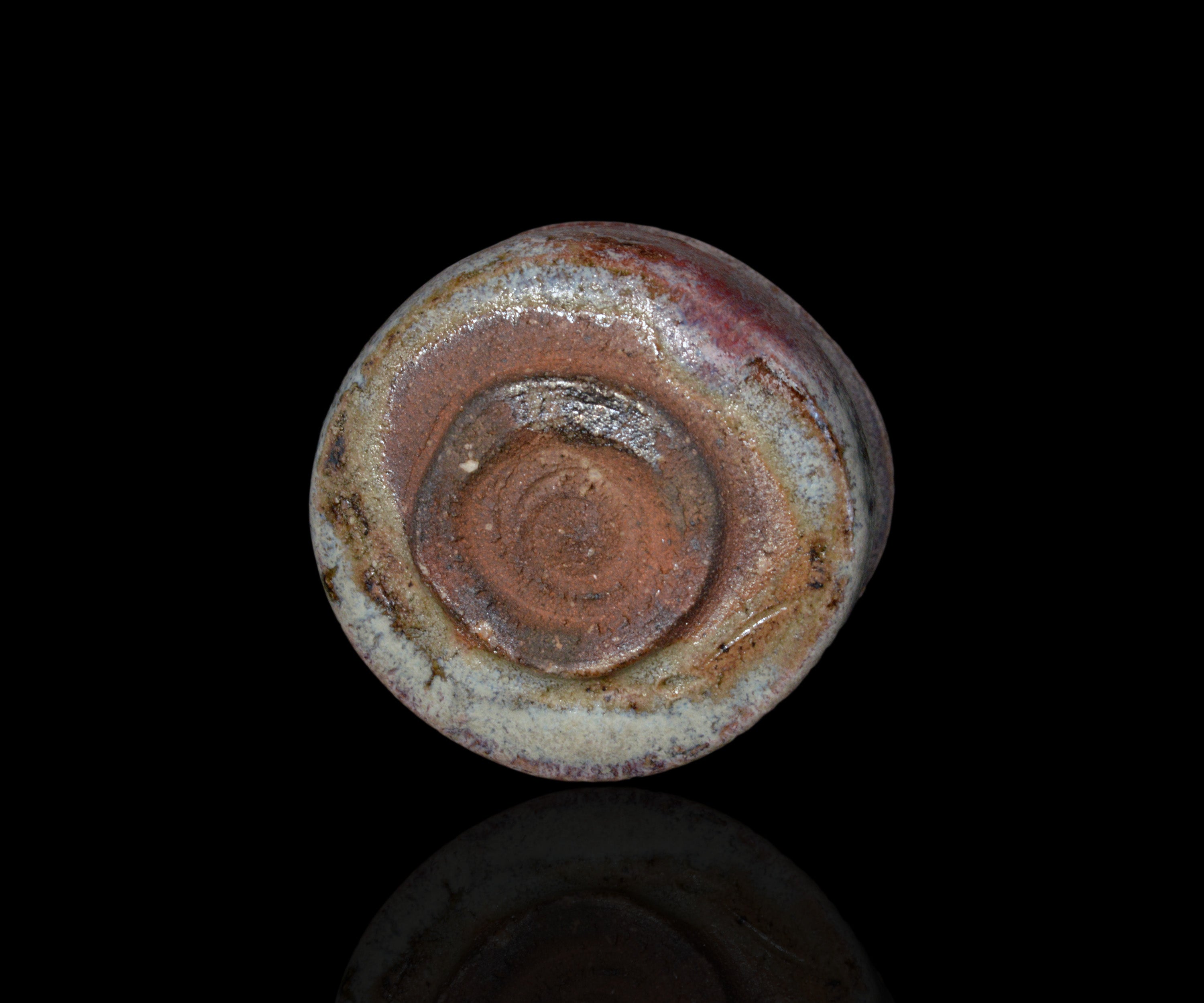 松村遷 本沼手黄瀬戸窯変酒盃 – 窯と土～Kama-to-tsuchi～