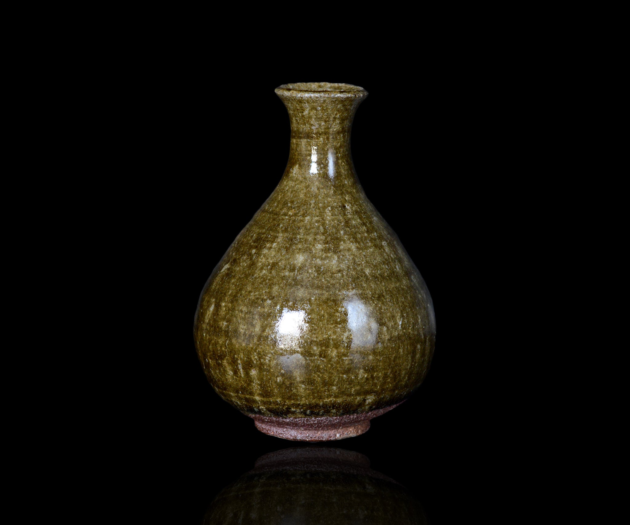 三藤るい 青唐津徳利 – 窯と土～Kama-to-tsuchi～