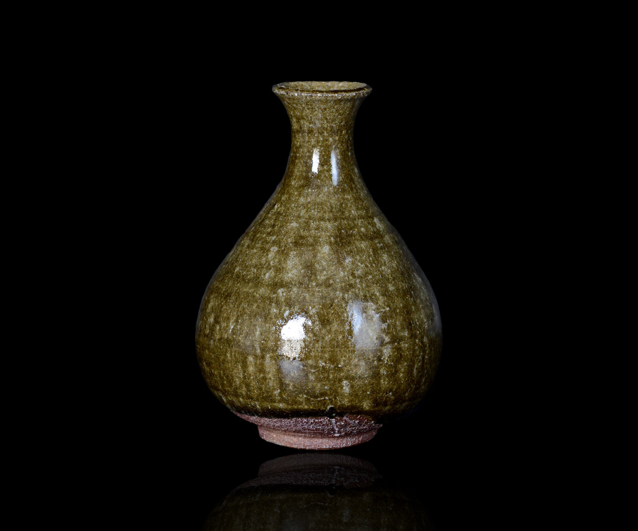 三藤るい 青唐津徳利 – 窯と土～Kama-to-tsuchi～